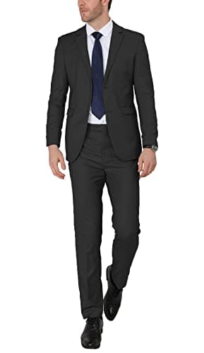 WEEN CHARM Men's Slim Fit 2-Piece Two Button Blazer Suit for Wedding Prom