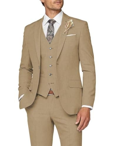 Slim Fit Men's 3 Piece Suit for Formal Events