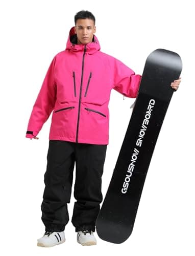 GSOU Mens Snowboard Jacket & Womens Ski Coat - Waterproof & Insulated Winter Jackets