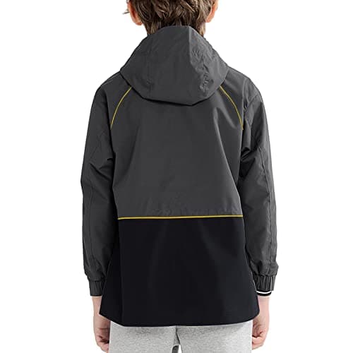 YingJielide Boy's Waterproof Snow Jacket - Warm Fleece Lined Winter Caot