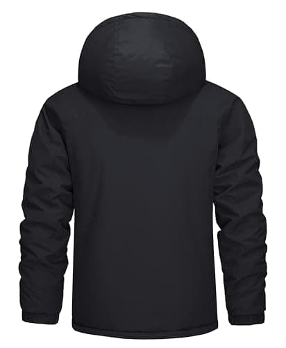 MAGCOMSEN Men's Water Resistant Winter Ski Snow Rain Jacket with Hood