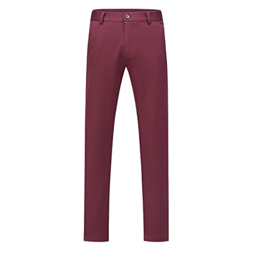 Classic Slim Fit Stretch Dress Pants for Men