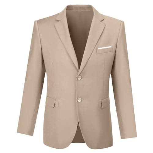 Fesenbo Men's Slim Fit 2-Piece Business Suit Blazer and Pants for Prom and Weddings