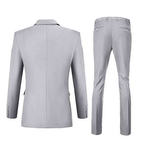 Men's Datysum 2-Piece Slim Fit Tuxedo Suit for Prom and Weddings