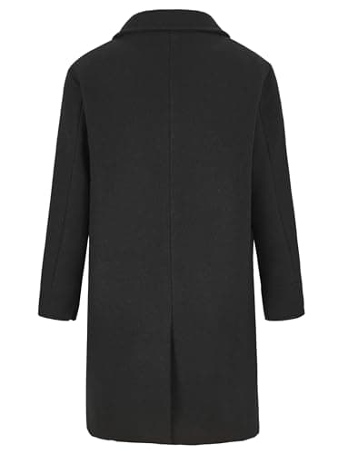 Boys Double Breasted Wool Trench Coat for Winter
