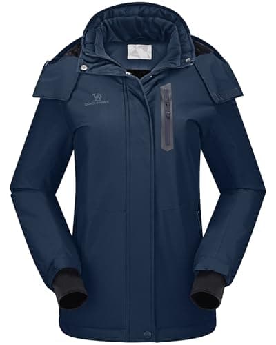 CAMEL CROWN Women's Waterproof Winter Ski Jacket Hooded