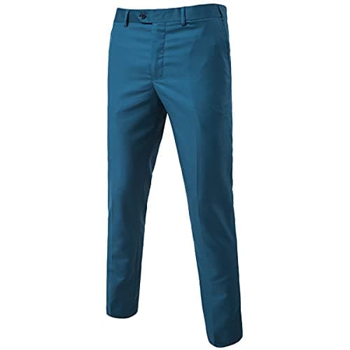 Classic Slim Fit Stretch Dress Pants for Men