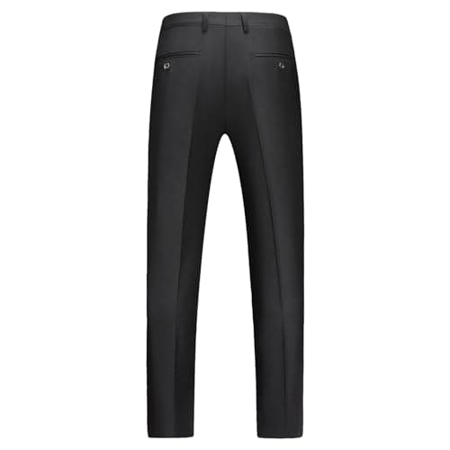 KUDMOL Men's Slim Fit One-Button Tuxedo Suit for Weddings and Proms