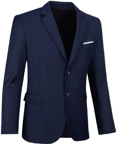 WOMS Men's Slim Fit 3-Piece Business Suit Set