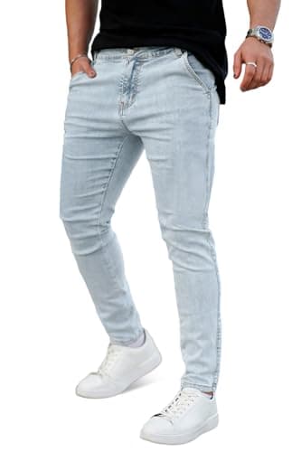 Men's Slim Fit Ripped Stretch Jeans