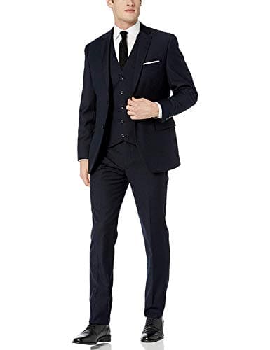 Adam Baker Men's Classic Fit 3-Piece Vested Suit Set