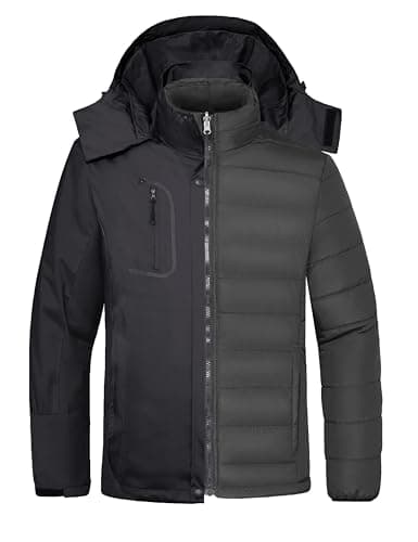 Wantdo Men's 3-in-1 Waterproof Winter Ski Coat