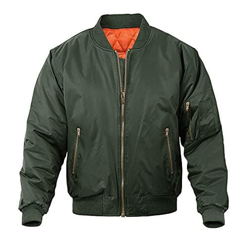 MAGNIVIT Men's Casual Bomber Jacket for Fall and Winter