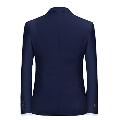 YFFUSHI Men's Slim Fit One-Button Casual Wedding Suit Set