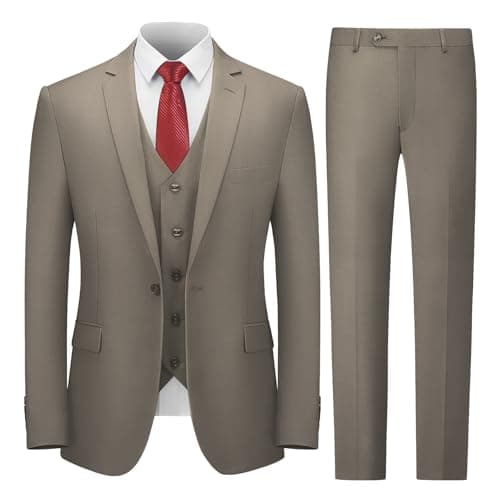 Slim Fit Men's 3-Piece Suit Set