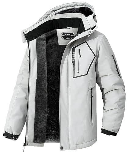 UTWGN Men's Winter Waterproof Ski Jacket Warm Snowboarding Coat