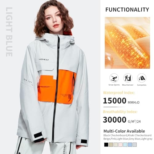 High-Experience Snowboard Coat for Men & Women Winter Waterproof Insulated