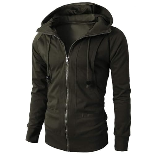 Retro Style Men's Long Sleeve Hooded Cardigan Coat