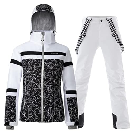 GS Women's Snowing Windproof Waterproof Insulated Ski Jacket & Pants Set
