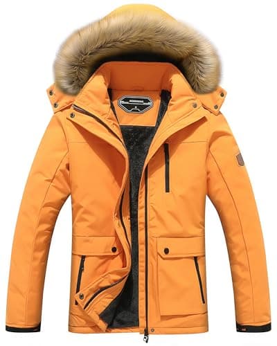 MOERDENG Women's Waterproof Winter Hooded Ski Jacket