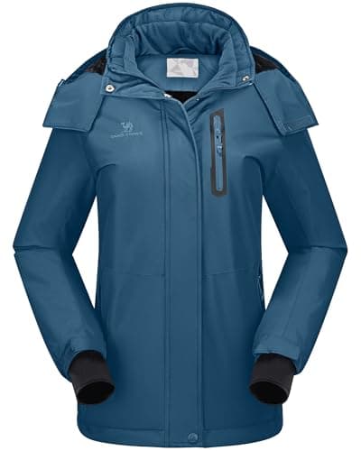 CAMEL CROWN Women's Waterproof Winter Ski Jacket Hooded