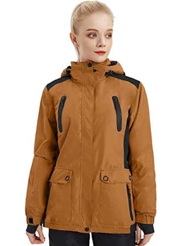 Women's Waterproof Ski Jacket with Fleece Lining