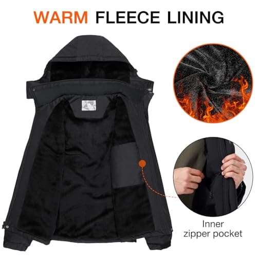 CAMEL CROWN Men's Waterproof Winter Snowboarding Jacket
