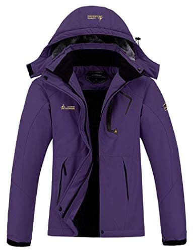 MOERDENG Women's Waterproof Ski Jacket