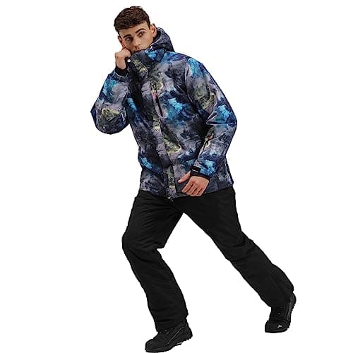 WONKA Mens Waterproof Snow Suit Ski Jacket and Pants Set