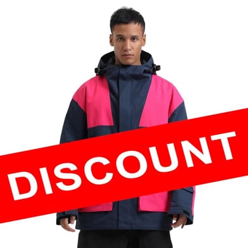 GSOU Men's Warm Snowboard Jacket - Waterproof Winter Snow Coat