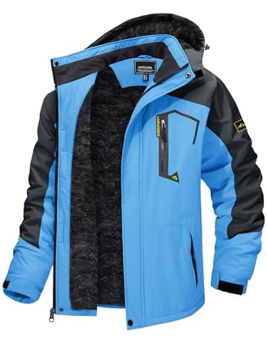 TACVASEN Men's Winter Insulated Snowboard Jacket with Hood