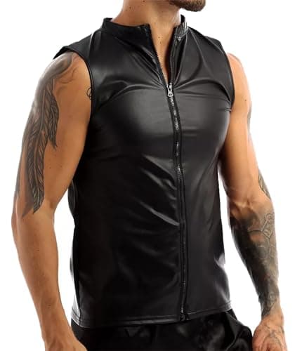 MALE SHINY PATENT LEATHER JACKET SLIM FIT NIGHTCLUB PARTY WEAR