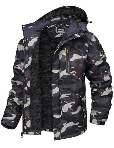 TACVASEN Men's Winter Insulated Snowboard Jacket with Hood