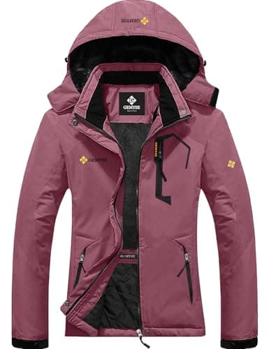 GEMYSE Women's Waterproof Winter Ski Jacket with Hood