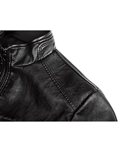 Fairylinks Men's Casual Faux Leather Jacket for Fall Winter Comfort and Style
| Fairylinks Men's Casual Faux Leather Jacket Practical for Work and Casual Wear
| Fairylinks Men's Casual Faux Leather Jacket Stylish Design with Multiple Pockets