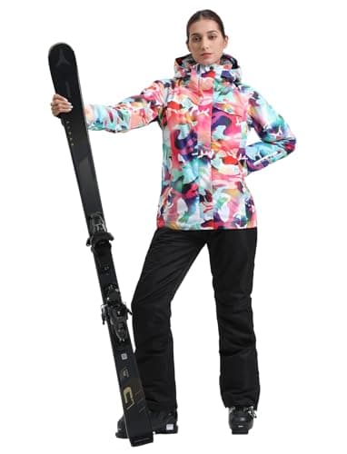 IMPHUT Women's Ski Jacket & Pants Snowsuit Insulated Warm Waterproof Windproof
