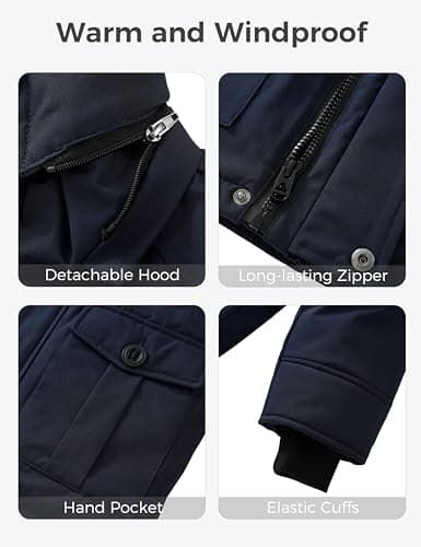 Wantdo Boys' Winter Warm Puffer Jacket - Waterproof & Hooded