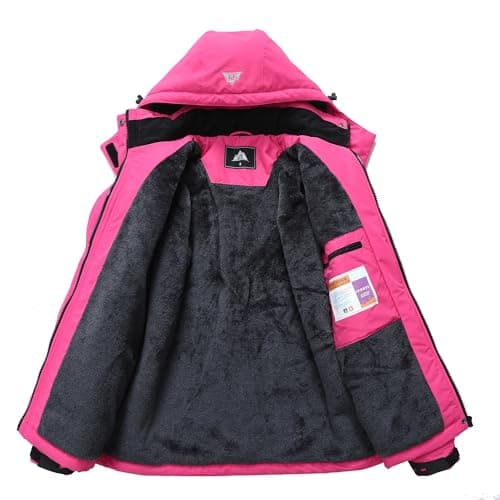 MOERDENG Women's Waterproof Snow Ski Jacket - Warm Insulated Coat for Winter Hiking & Snowboarding