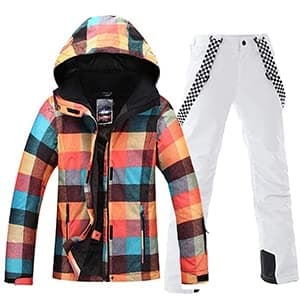 HOTIAN Women's Windproof Snow Jacket & Pants Set