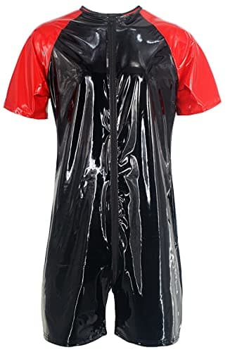 MALE SHINY PATENT LEATHER JACKET SLIM FIT NIGHTCLUB PARTY WEAR