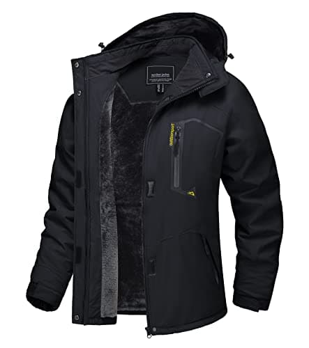 TACVASEN Women's Winter Waterproof Ski Jacket with Hood and Fleece Liner