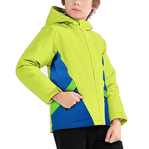 YingjieBoy Kids Waterproof Snowboarding Jacket, Warm Fleece Lined