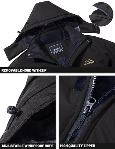 Men's Waterproof Fleece Winter Tactical Jacket