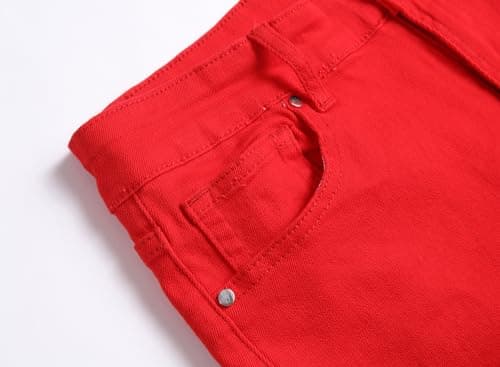 Slim Fit Men's Ripped Stretch Jeans