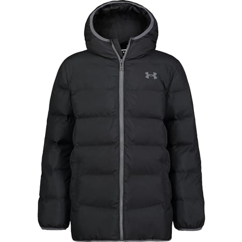 Under Armour Boys' Puffer Jacket, Water-Repellent, Zip Up