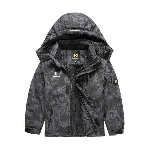 Keevoom Boys Winter Ski Jacket: Windproof, Warm, and Waterproof
