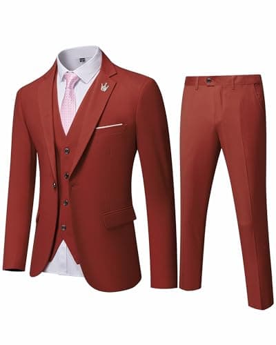Slim Fit Suit Set for Men