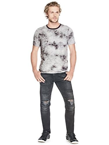 GUESS Men's Low Rise Slim Fit Tapered Leg Jean