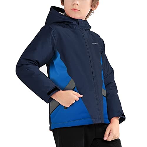 YingjieBoy Kids Waterproof Snowboarding Jacket, Warm Fleece Lined