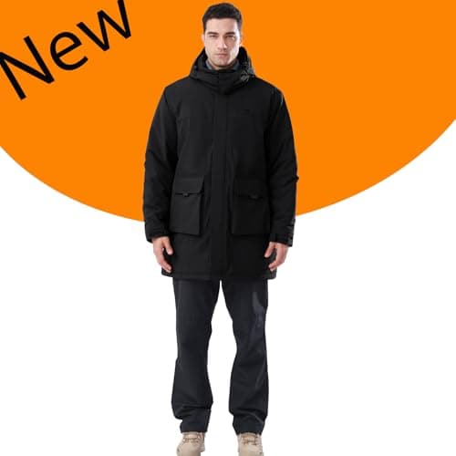 CAMELSPORTS Men's Warm Winter Quilted Puffer Hoodie Jacket